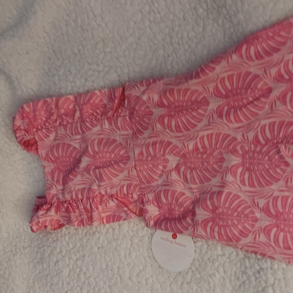 Smiling Button pink pants